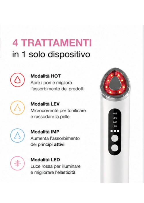 4 trattamenti in 1 dispositivo