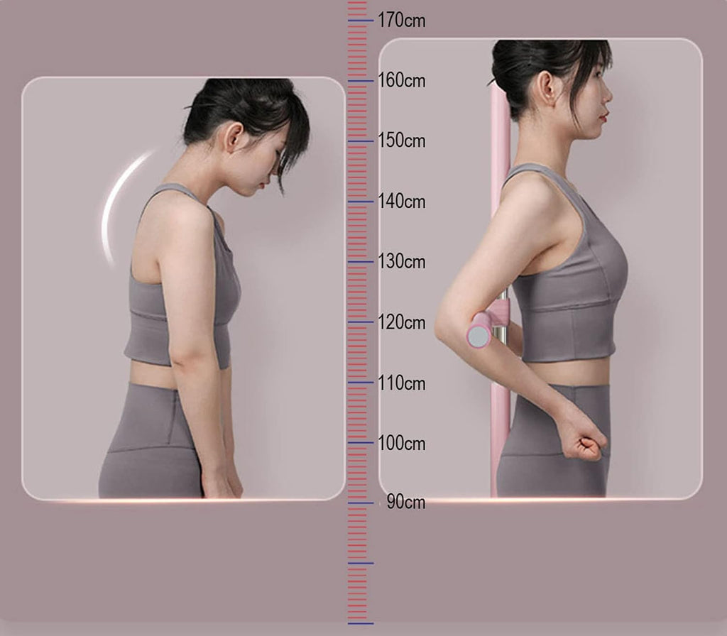 CLICLED Bastone da Yoga Correttore Posturale Per Spalle e Schiena Dritta Bastone Stretching Allenamento Attrezzo Fisioterapia Dorsale Sollievo Cervicale