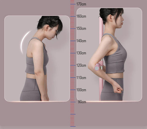 CLICLED Bastone da Yoga Correttore Posturale Per Spalle e Schiena Dritta Bastone Stretching Allenamento Attrezzo Fisioterapia Dorsale Sollievo Cervicale